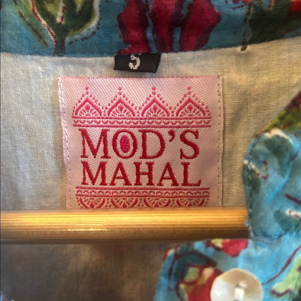 Mod’s Mahal Floral Blue Midi Dress - Picture 3 of 8